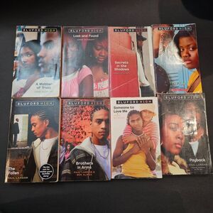 Lot of 8 Bluford High YA Novels Urban Paperback Books by A Schraff P Langan